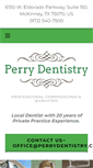 Mobile Screenshot of perrydentistry.com